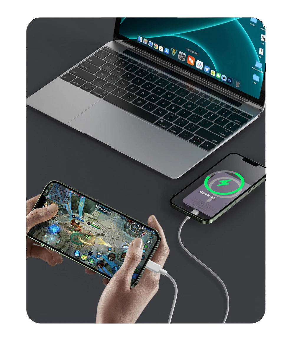 10000mAh Magnetic Magsafe Wireless Power Bank – Fast Charger for iPhone 12-16"