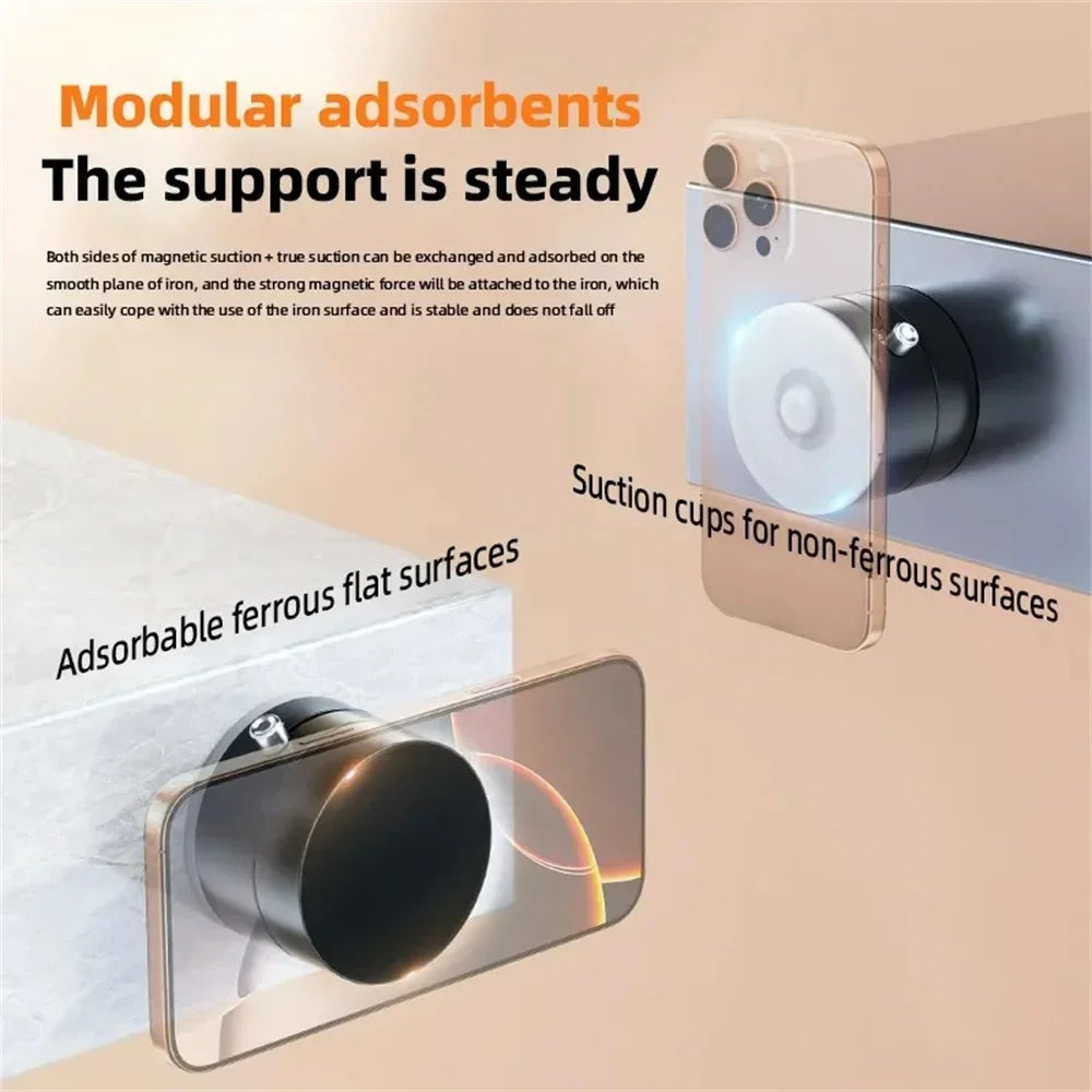 Double sided Magnetic Suction Cup Mobile Phone Holder