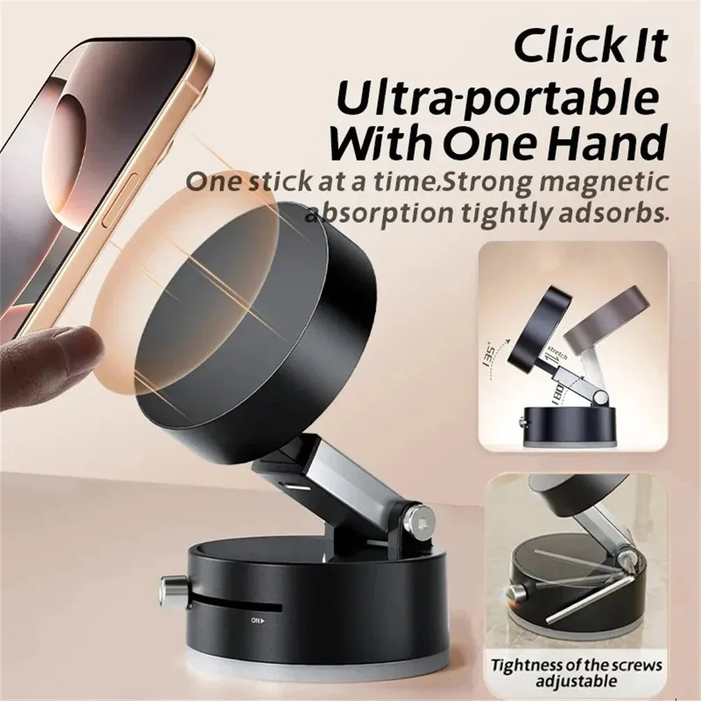 Double sided Magnetic Suction Cup Mobile Phone Holder