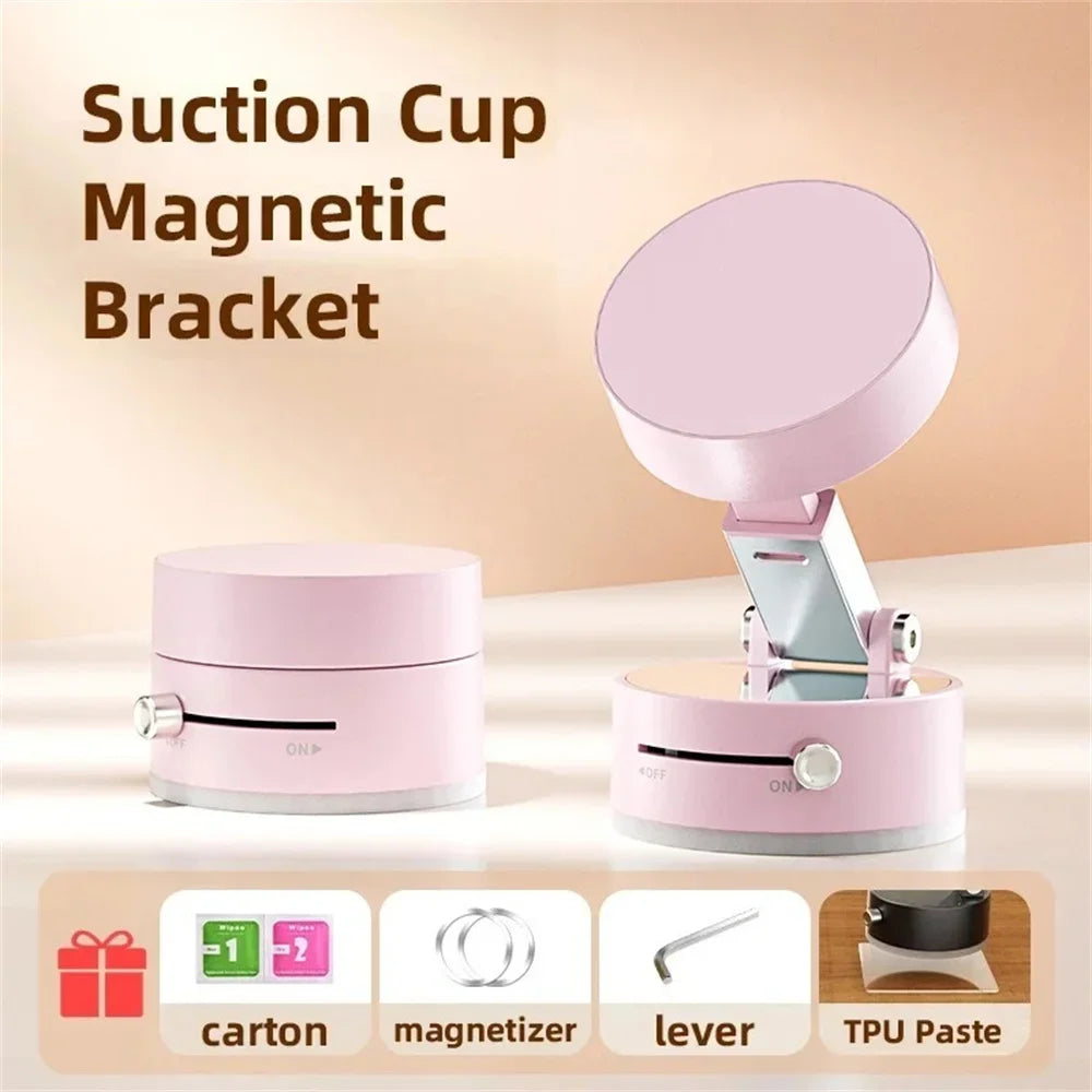Double sided Magnetic Suction Cup Mobile Phone Holder