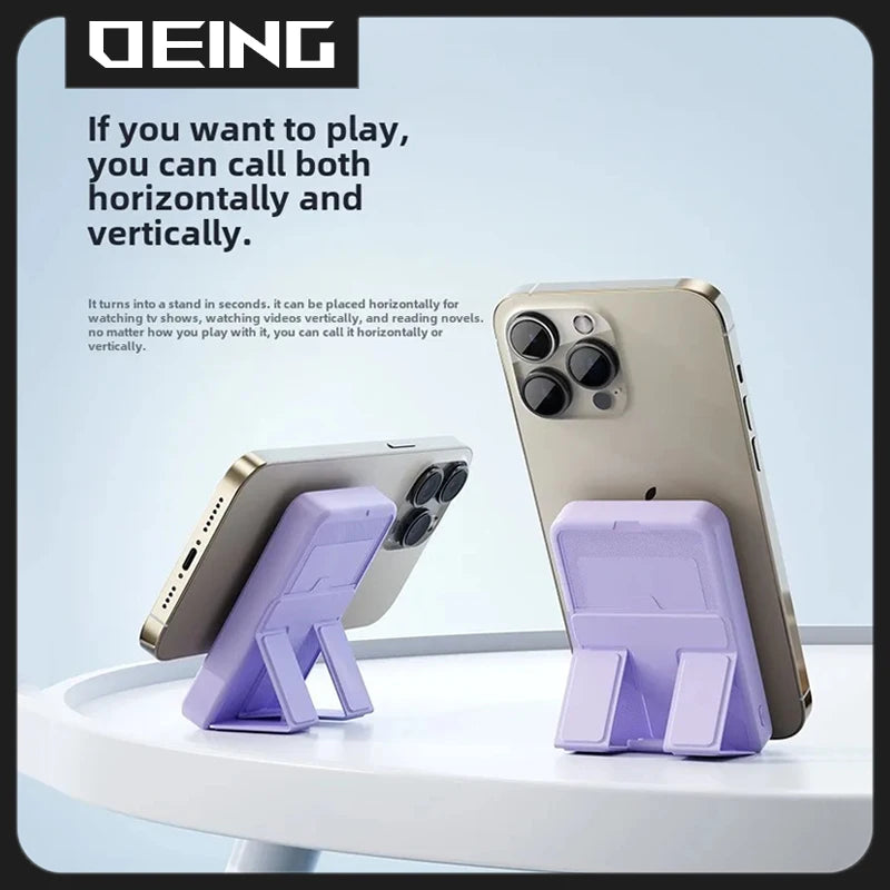 Foldable Magnetic Power Bank with Wireless Fast Charging for all Smartphones
